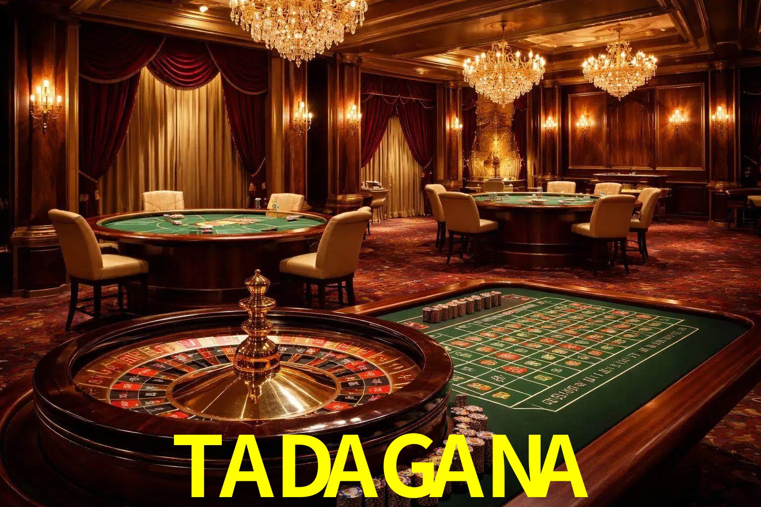 Una escena premium de mesa de casino en vivo con cartas, elementos de ruleta y un ambiente pulido de estudio de transmisión.